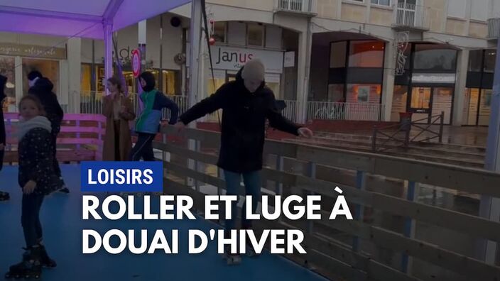 On a testé pour vous le roller et la luge à Douai d'Hiver